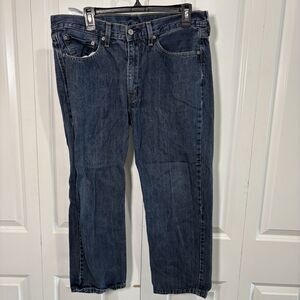 Levi’s 514 Jeans Men 36x26 Straight Fit Mid Rise Dark Wash Classic Denim Casual